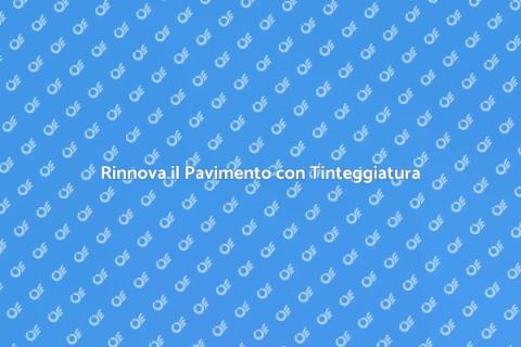 Tinteggiatura e Impermeabilizzazione Pavimenti