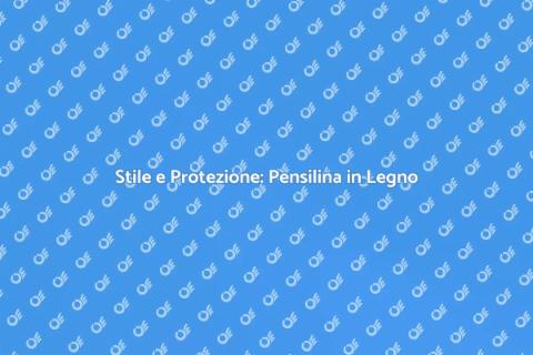 Pensilina in Legno per il Cancello