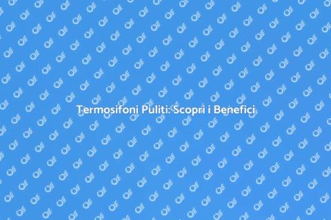 Pulizia Termosifoni: Vantaggi Essenziali