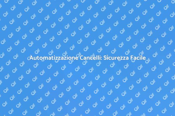 Scopri il Kit per Cancelli Automatizzati