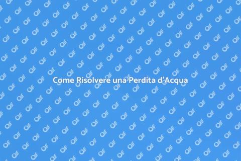 Risolvere una Perdita d'Acqua