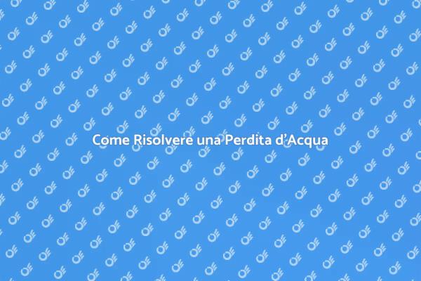 Soluzioni per Perdite d'Acqua