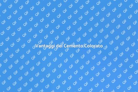 Pavimento in Cemento Colorato: Vantaggi