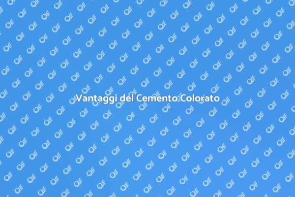 Cemento Colorato: Eleganza e Versatilità