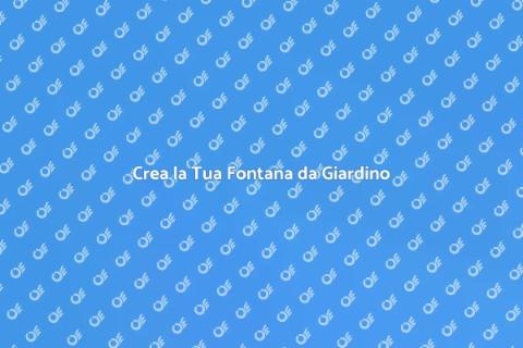 Fontana da Giardino Fai da Te