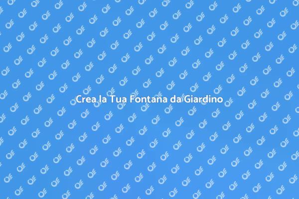 Fontana Fai da Te per il Tuo Giardino