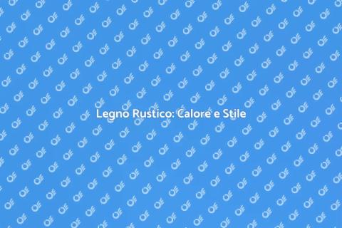 Pavimento in Legno Rustico: Eleganza