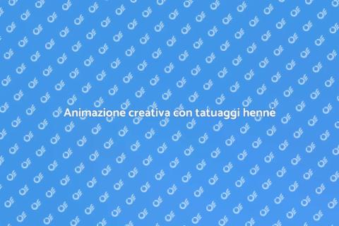 Tatuaggi henné: arte e animazione
