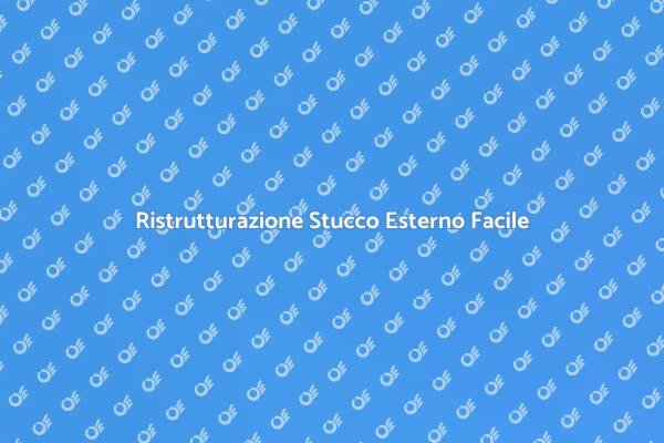 Riparazione Facile dello Stucco Esterno