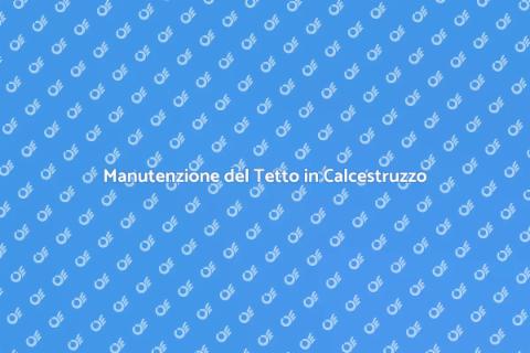 Sostenere un Tetto in Calcestruzzo