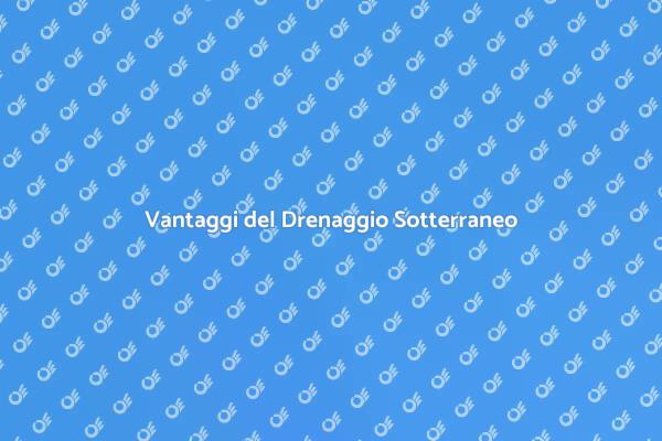 Drenaggio Sotterraneo: Una Necessità