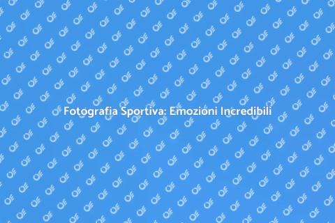 Fotografo per Eventi Sportivi