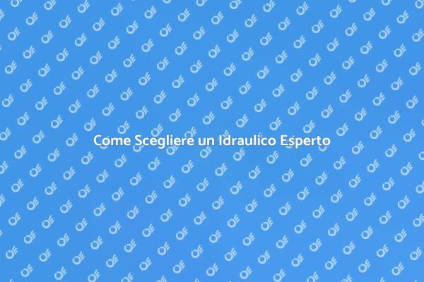 Idraulico: Come Scegliere il Migliore