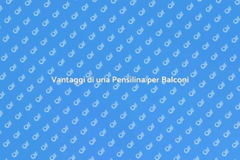 Pensilina in Alluminio per Balconi