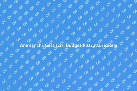Valutazione Ammanchi Ristrutturazione