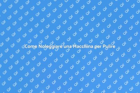 Noleggiare Macchina Lavaggio a Pressione