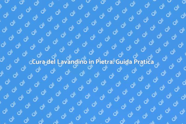 Lavandino in Pietra: Guida alla Manutenzione
