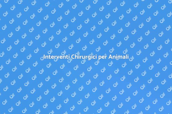 Chirurgia: Cura per i tuoi Amici