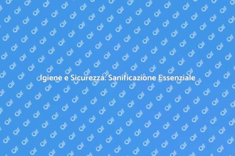 Sanificazione Professionale: Ambienti Sani