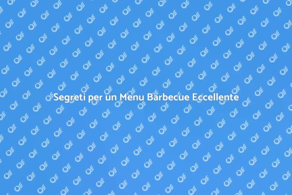 Progetto Perfetto per un Menu Barbecue