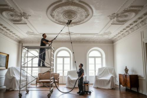 pulire il soffitto