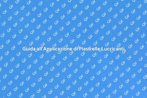Cucina Luccicante: Applicazione Piastrelle