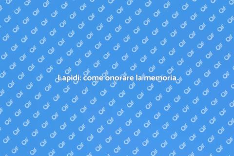 Decorazione lapide: omaggio alla memoria