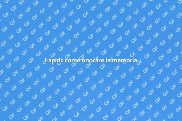 Decorare una lapide con amore
