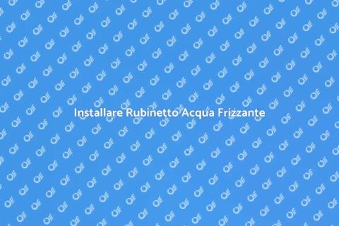 Rubinetto per Acqua Gassata