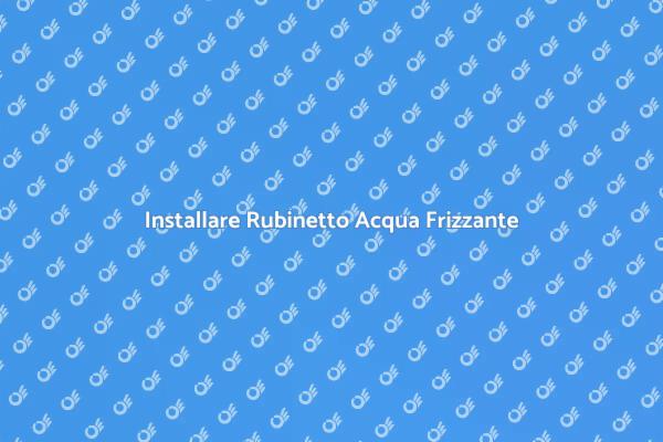 Vantaggi del Rubinetto per Acqua Gassata