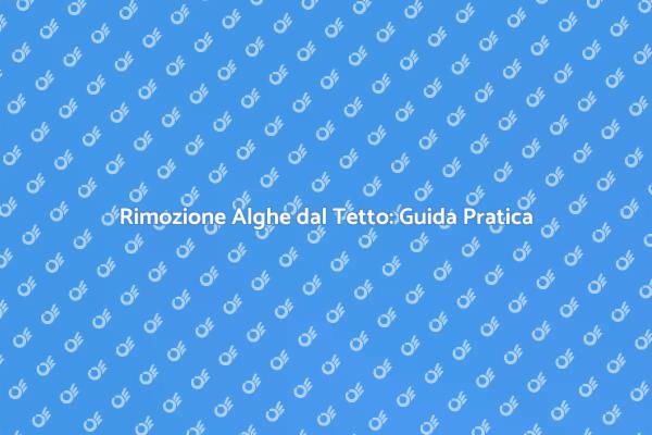 Rimuovi Alghe dal Tetto: Ecco Come Fare