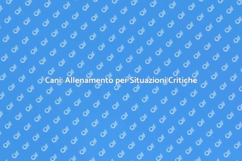 Allenamento Cani per Emergenze
