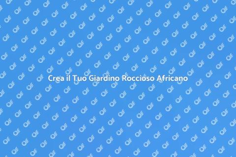 Giardino Roccioso con Piante Africane