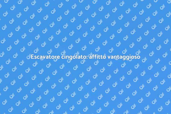 Affitto escavatore cingolato per demolizioni
