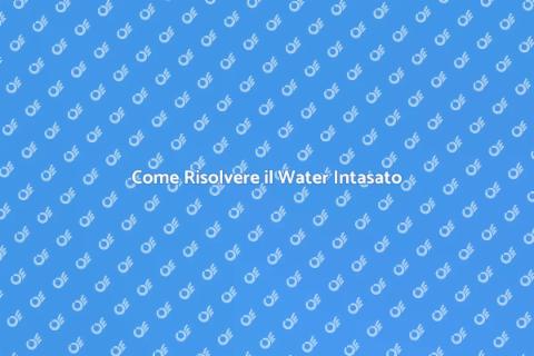 Risolvere il Water Intasato Facile