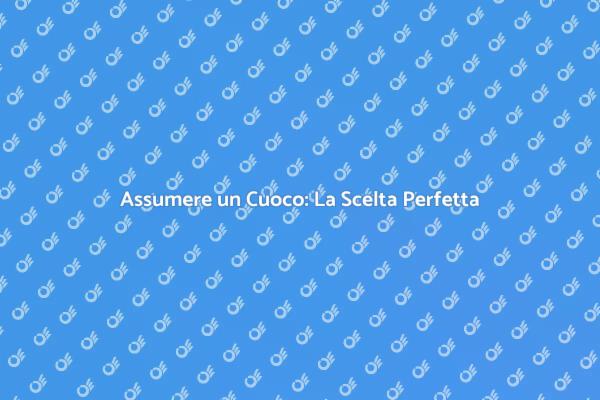 Rendi Unica Ogni Cena con un Cuoco