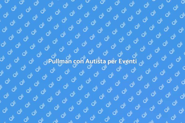 Trasporti Affidabili con Pullman