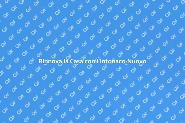 Sostituzione Intonaco: Proteggi e Rinnova