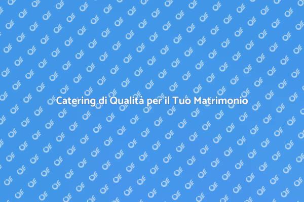 Food Beverage per Matrimoni Perfetti