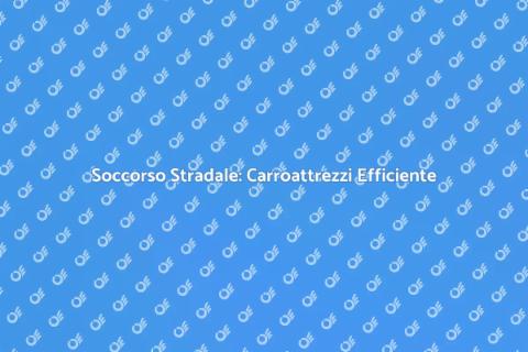 Carroattrezzi con Assistenza Meccanica