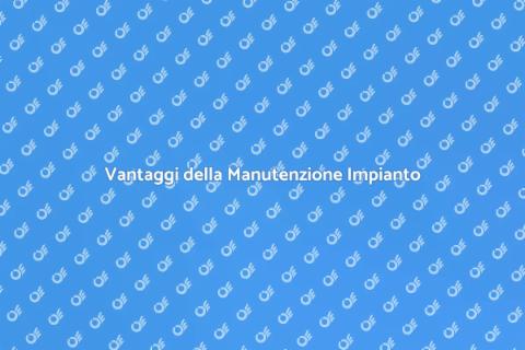Manutenzione Programmata Impianto