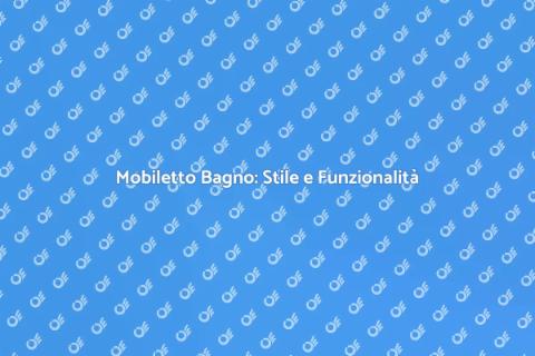Mobiletto da Appoggio per il Bagno