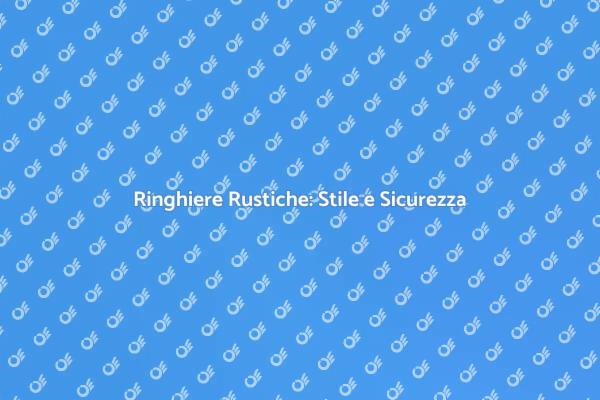 Installazione di Ringhiere Rustiche