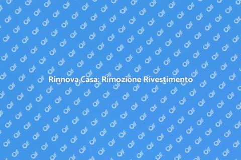 Rimozione Rivestimento Murale Casa
