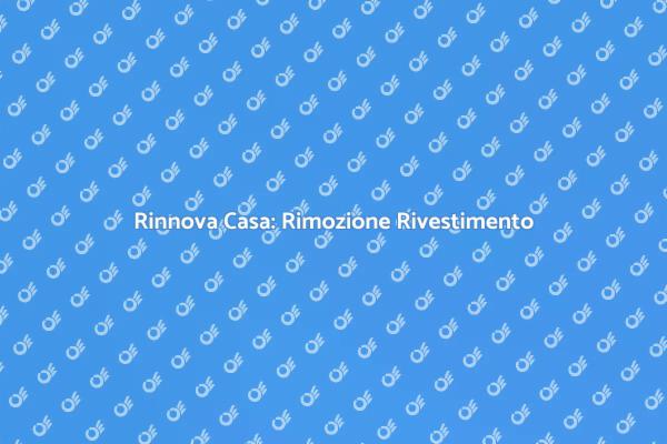 Rimozione Murale per Rinnovare Casa