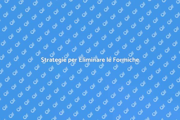 Liberati delle Formiche Oggi Stesso!