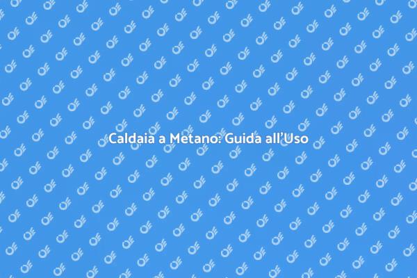Caldaia a Metano: Massimizza il Comfort