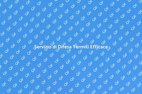 Difesa Efficace contro le Termiti