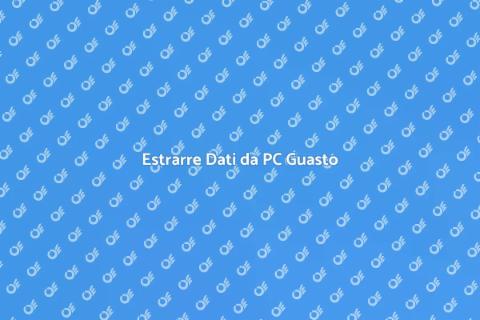 Recupero Dati da Computer Rotto