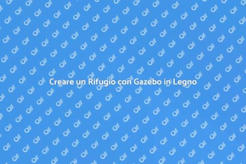 Gazebo in Legno Rustico per Giardini